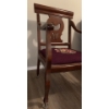 Image 2 : Wooden Chair w/ Lovely Floral Fabric Pattern - 24W, 23D, 37T