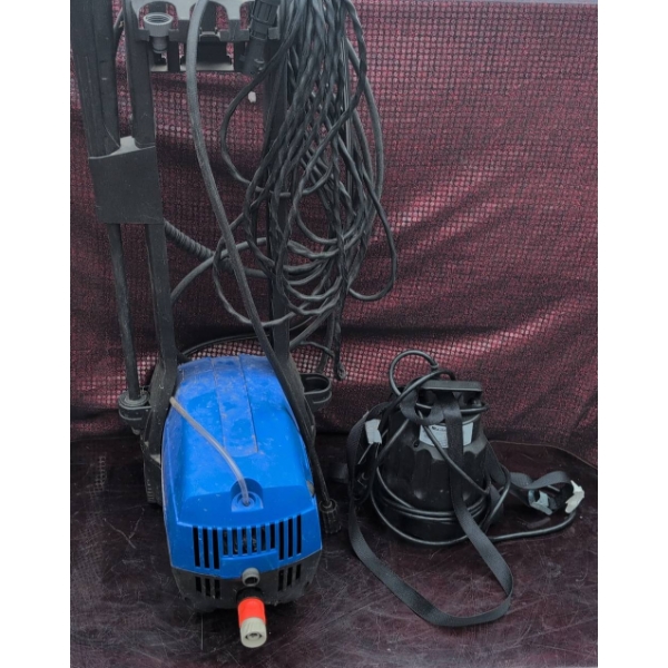 Simoniz Pressure Washer and Mastercraft Submersible Utility Pump 1/4HP