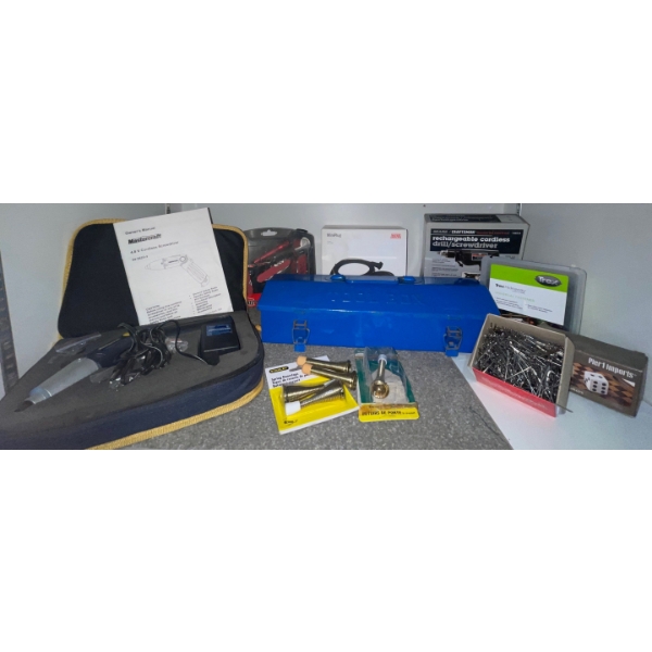 Tool Shelf For Tools OF The Home Improvements... Cordless Screwdriver, Multi Purpose Tool Set +++