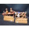 Image 2 : Anri Carved Wooden Stoppers w/ Benches 8 W, 3.5 D, 6 T/ 7 W, 2 D, 5 T and Last Suppers 6 W, 2 D, 3 T