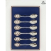 Image 1 : Vintage Boxed Set Of Six Japanese Tea Spoons Silver-Plated Stainless Steel.