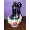 Image 2 : Vintage Hand Painted Porcelain Table Lighter, Opaline Glass Lighter & Singapore Lighter