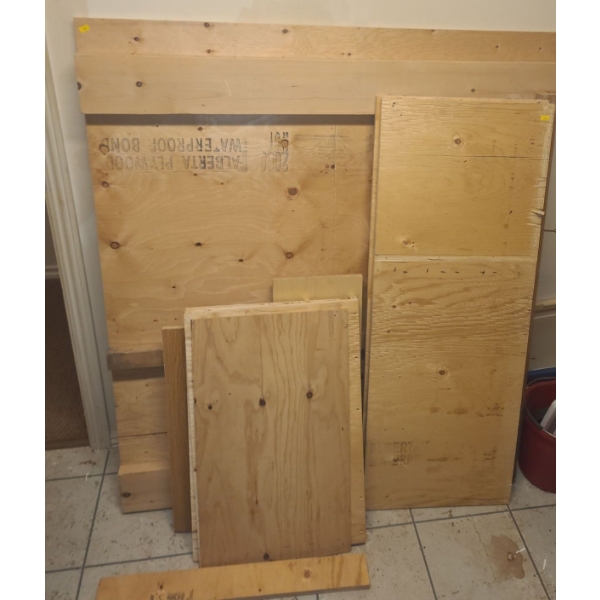 Assorted Scrap Wood (Largest Piece 48X54, 3" Thick)