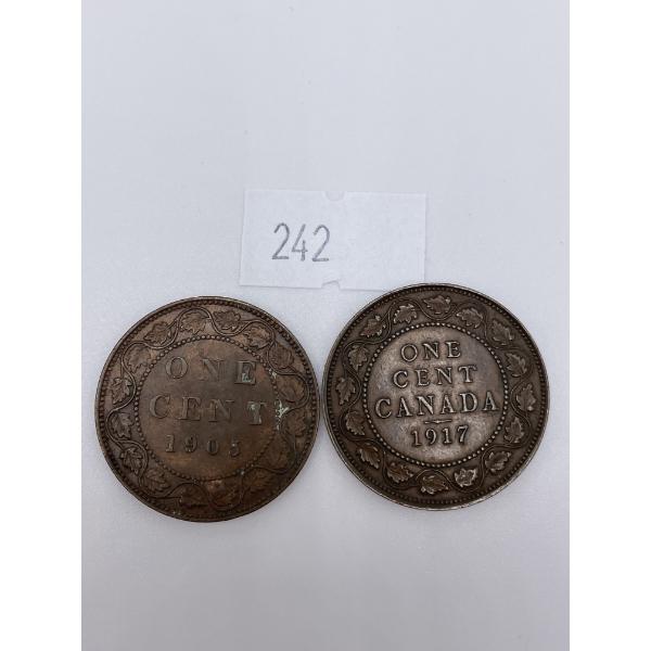 1905/1917 Canadian Large One Cents