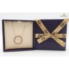 Image 2 :  10K Pink Sapphire Open Circle Necklace, 2.49G