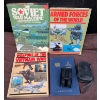 Image 1 : Vintage Military/War Themed Books & Small Binoculars 