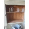 Image 2 : Wooden Wash Stand w Kids Step.  Royal Ironstone Wash Basin & Pitcher 30 w 17 1/2 d 61 1/2 h 