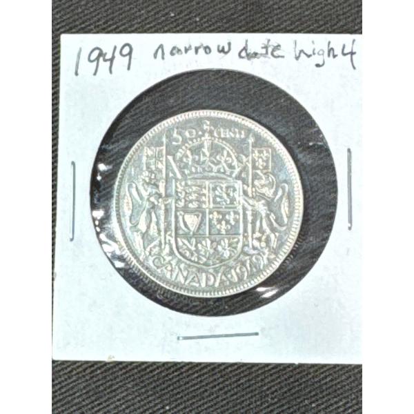 Canada 1949 Half Dollar Coin