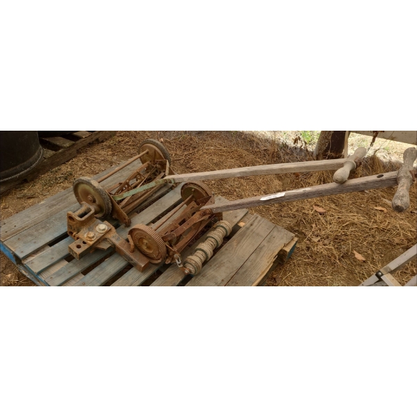 Antiques Hand Mowers & Hitch