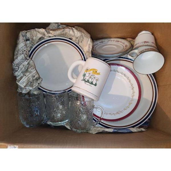 Kitchen Essentials Including: Utensils, Knives, Cups, Mugs, Plates and More!