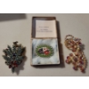 Image 1 : Vintage Mid Century Broach Collection - Rhinestones & Mosaic Florals 2.5T