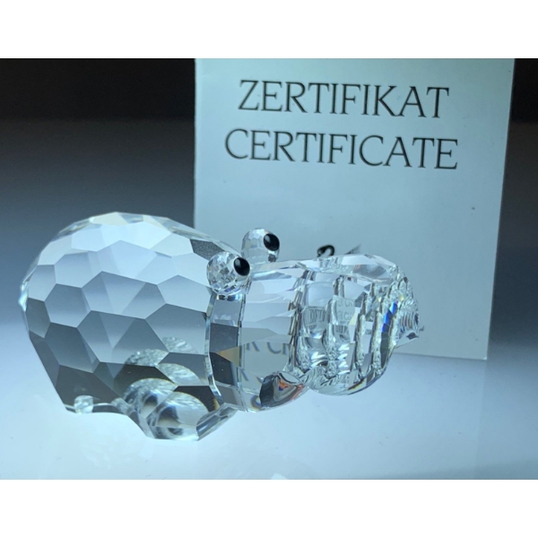 Swarovski Crystal Large Hippopotamus 3Lx1.5T 