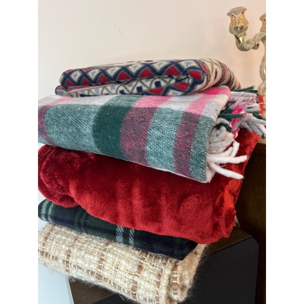 collection of soft worm blankets