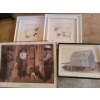 Image 1 : Collection of Framed Prints incl 2 Sheep Prints 15 1/2 w, 15 1/2 h.  