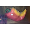 Image 6 : Collection of "Pepper" Decor- Kitchen Linens, Cutting Board 13.5 X 10, Ceramic Jar 12 X 8 and More! 