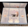 Image 10 : 80s TV Trays, Pop-Up Table, and Small Painted Side Table