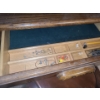 Image 3 : Secretary Style Wooden Desk 32 W, 24 D, 42.5 T and Chair on Casters 23.5 W, 19 D, 34 T 