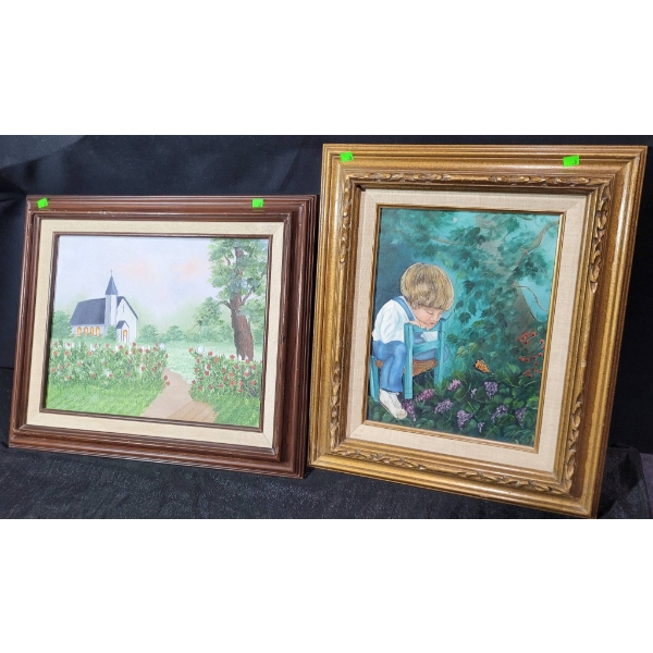 Framed Hand Painted Canvas Artworks