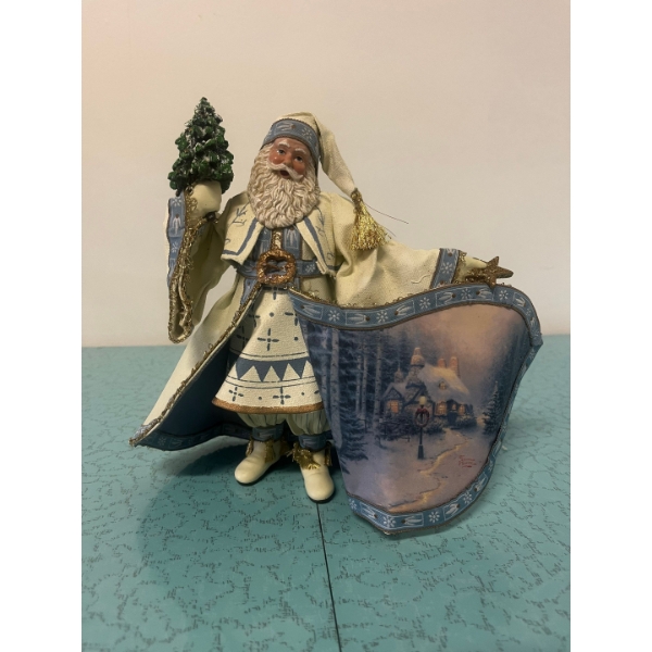 Thomas Kinkade Old World Santas Portrait Figure #1. Made by The Ashton-Drake Galleries