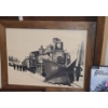 Image 9 : Collection of Train Wall Decor.  Along the Line Train Print 25 w, 33 h