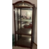 Mahogany Curio Cabinet / Display Hutch 71T w/ Adjustable Glass Shelving #2
