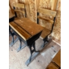 Image 1 : Early 1900 Vintage School House Desk W18" L25" H26"