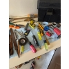 Image 4 : Large amount of hand tools, including vices, saws, drillbit set sharpening stones screwdrivers +More