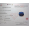 Image 3 : 6.42 ct Certified Midnight Sapphire Gemstone Oval Cut ($9,630 Appraisal)