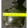Image 8 : Large Hand Carved Black Obsidian Aztec Turtle Statue Green Shimmer 6 Pounds