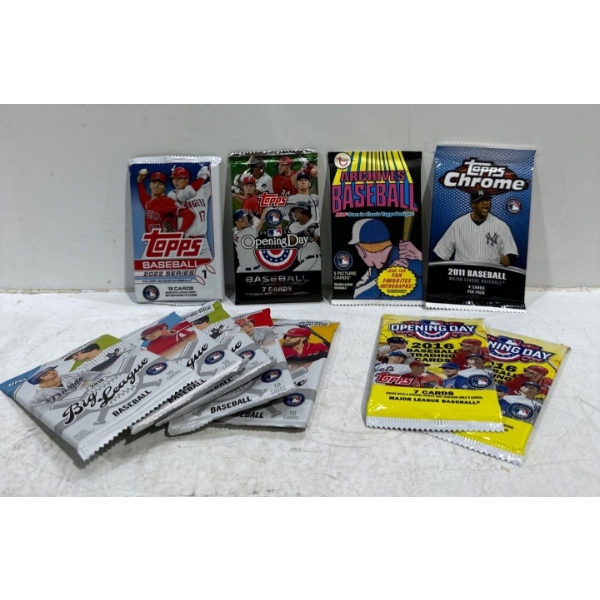   Unopened Packages (11) of Topps Collector Baseball Cards