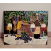 Image 1 : Handcrafted Art on Tile Vino 15x12