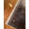 Image 6 : Gorgeous Authentic Silk Persian Rug (Purple Coral Blk & Blue Hues ) 9ftx12ft