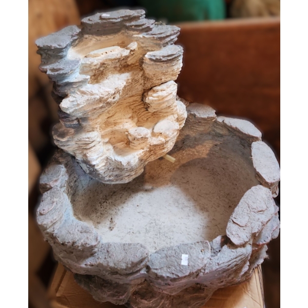 - Faux Stone Outdoor Resin Fountain 26.5 X 22