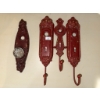 Image 2 : Wooden Checkerboard, Painted Box, and Red Metal Hardware