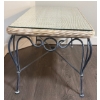 Image 5 : Yard & Outdoor Coffee Table Style wicker Table w/ Sculpted Home Decor Items