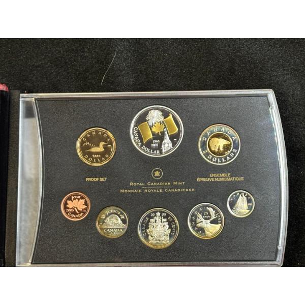 2005 Silver Proof Set - Loon / Flag (gold-plated) / Bear 1.775 oz