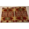 Image 6 : Upholstered Ottoman 22T w/ Geometric Rug Duo 