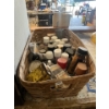 Image 2 : Shop Cabinet With Large Box Of Painting Supplies & Paint 