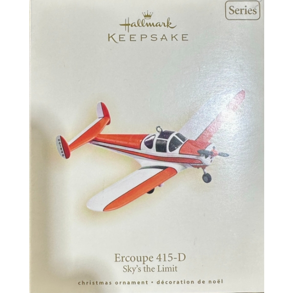 Hallmark Keepsake Ornament: "Ercoupe 415-D" - 'Sky's the Limit' Series (2008) Serial Number QX2851