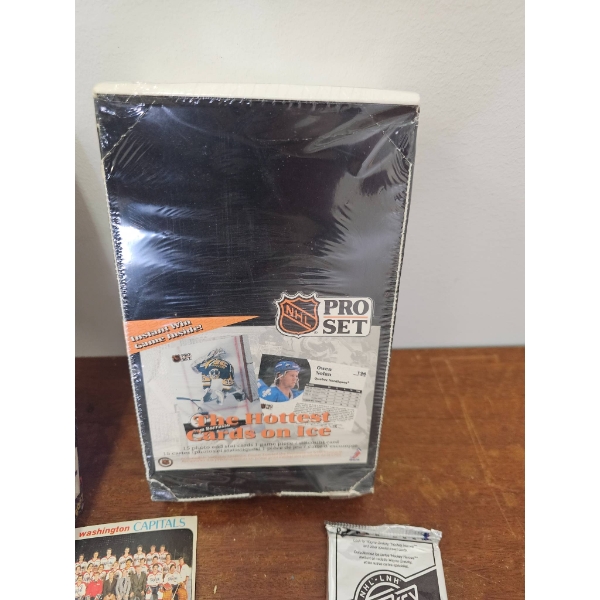 Hockey Trading Card Collection with Factory-Sealed Boxes and Singles
