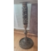 Image 2 : Small Brass & Marble Top Table ( 15W, 19T) w/ Lovely Large Green Glass Vase & More 