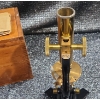 Image 8 : Antique Brass Microscope Early 20th Century Commonly Referred To As A Field Or Travelling Microscope