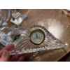 Image 2 : crystal candleholders and a Nova Scotia Crystal clock
