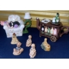 Image 6 : Wade Whimsies Figurines By Wade Ceramics & Decorative Teapot to Resemble a BarCart