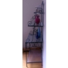 Image 3 : Black Wrought Iron and Glass Four-Tier Bakers Rack