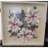 Image 8 : 1999 IKEA Ribba Shadowbox Art with Ceramic Buddha Figure and Wooden Box