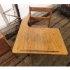 Image 13 : Antique School Desk ( 31"H x 21.5"W x 31"D) and Small Roll Up Desk ( 31"H x 21.5" x 31"D)