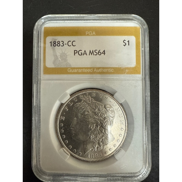 1883-CC Morgan Dollar PGA MS64 