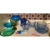 Blue/Green Decorative Glassware Collection Incl. Depression Glass 