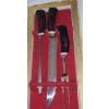 Image 2 : Abbott of England Stag Horn Carving Set w/ Sharpener and Box